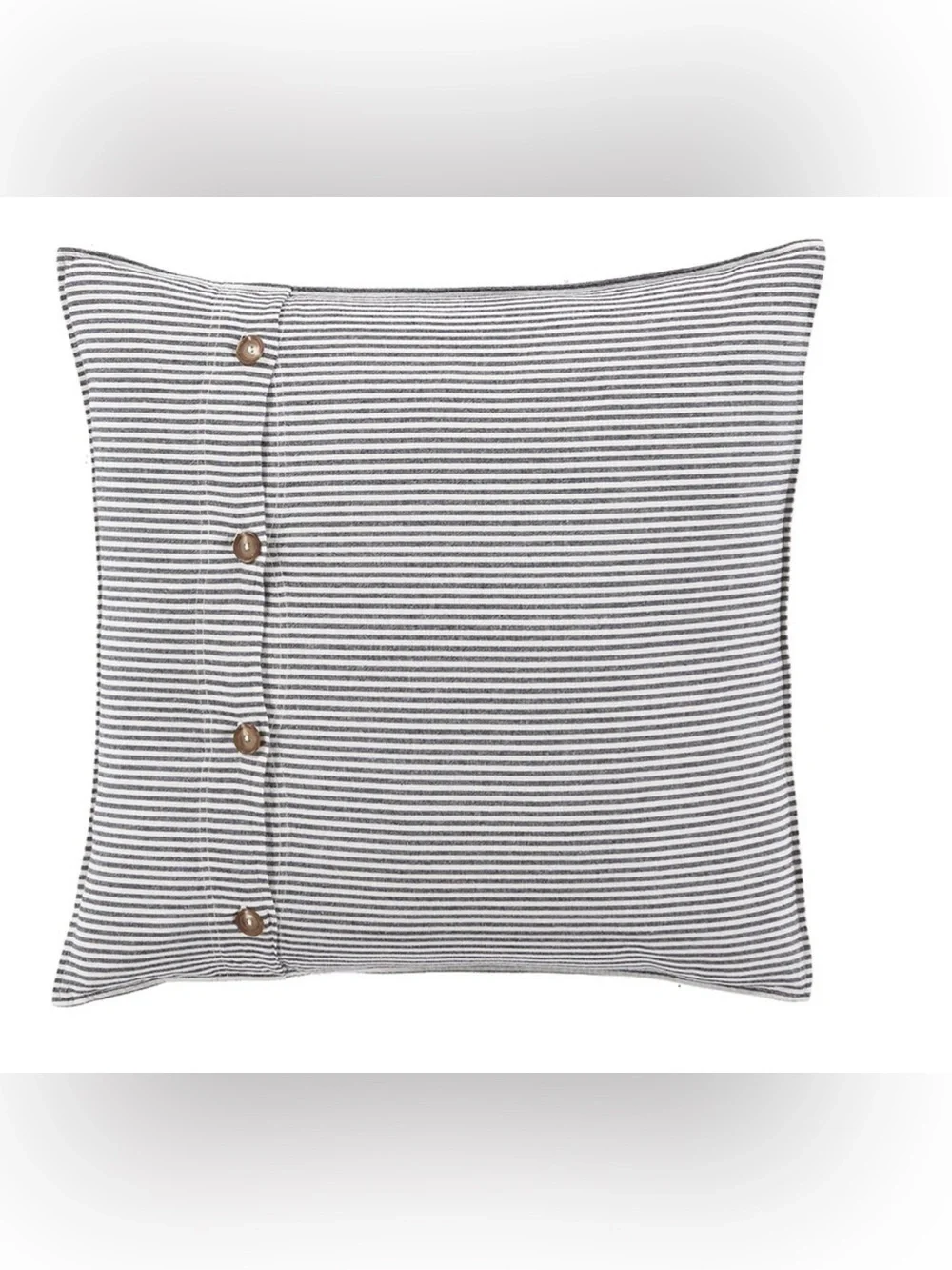 Pottery Barn 2 Wheaton Striped Linen/Cotton Euro Shams